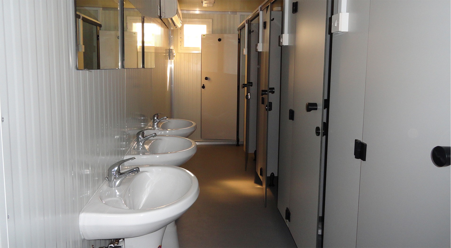 Modular shipping container ablution area MFC Concepts